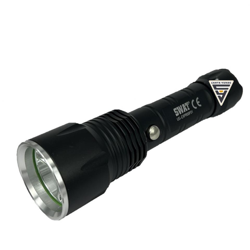 Swat Taktikal Exproof Usb Şarjlı Cree led El Feneri