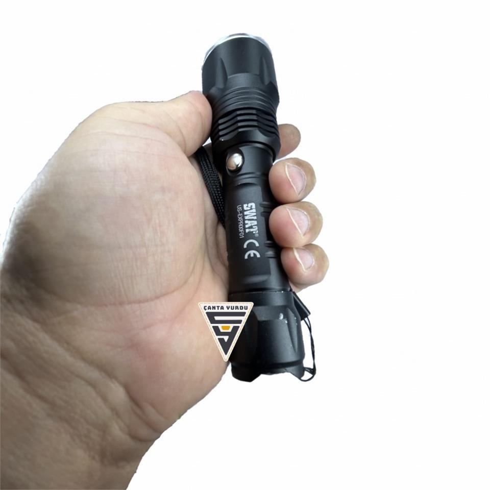 Swat Taktikal Exproof Usb Şarjlı Cree led El Feneri