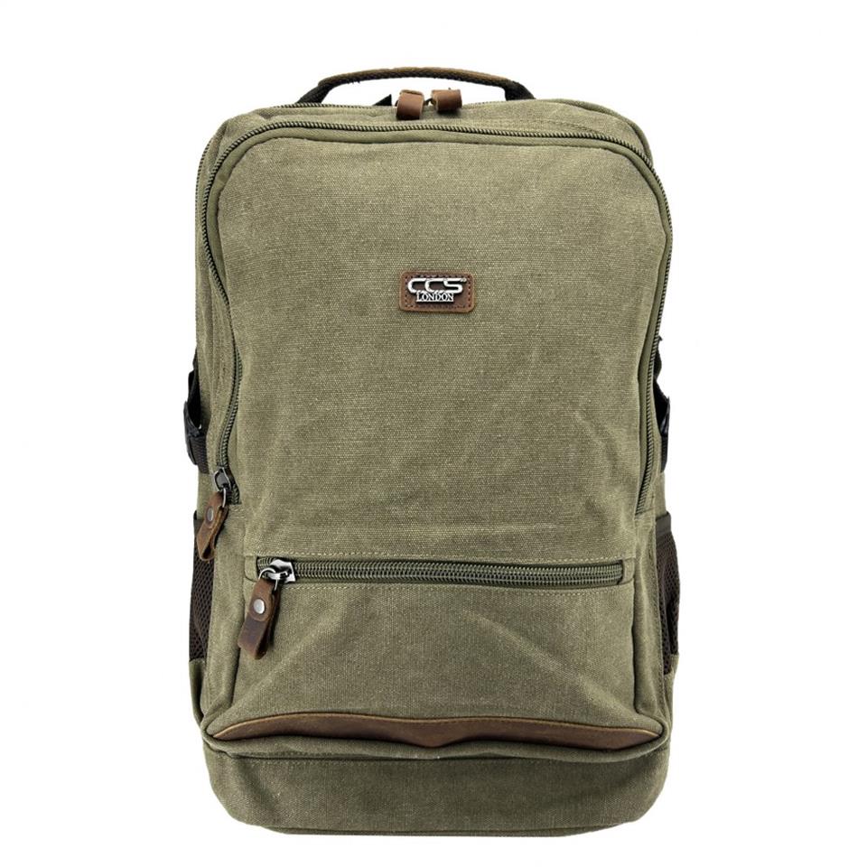 Ççs London 51573 Kanvas Sırt Çantası Haki