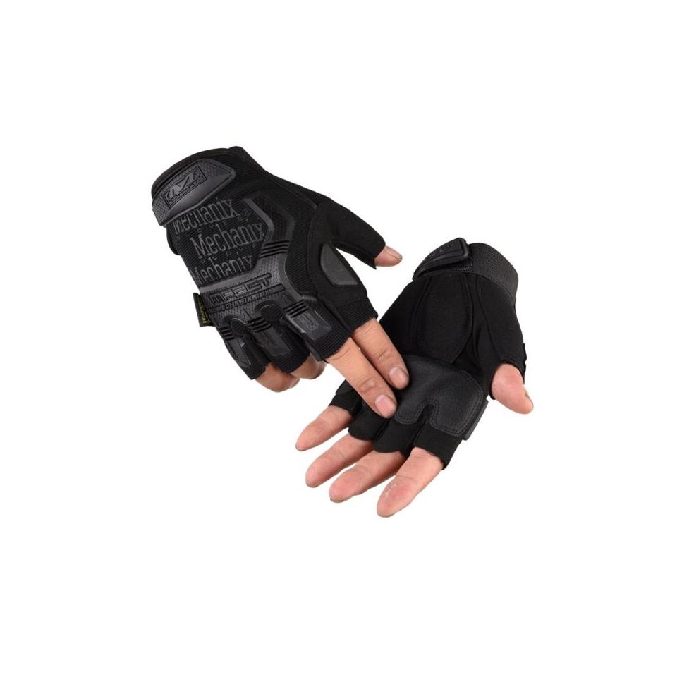 Mechanix Cay229 L Beden Yarım Parmak Taktikal Eldiven Siyah