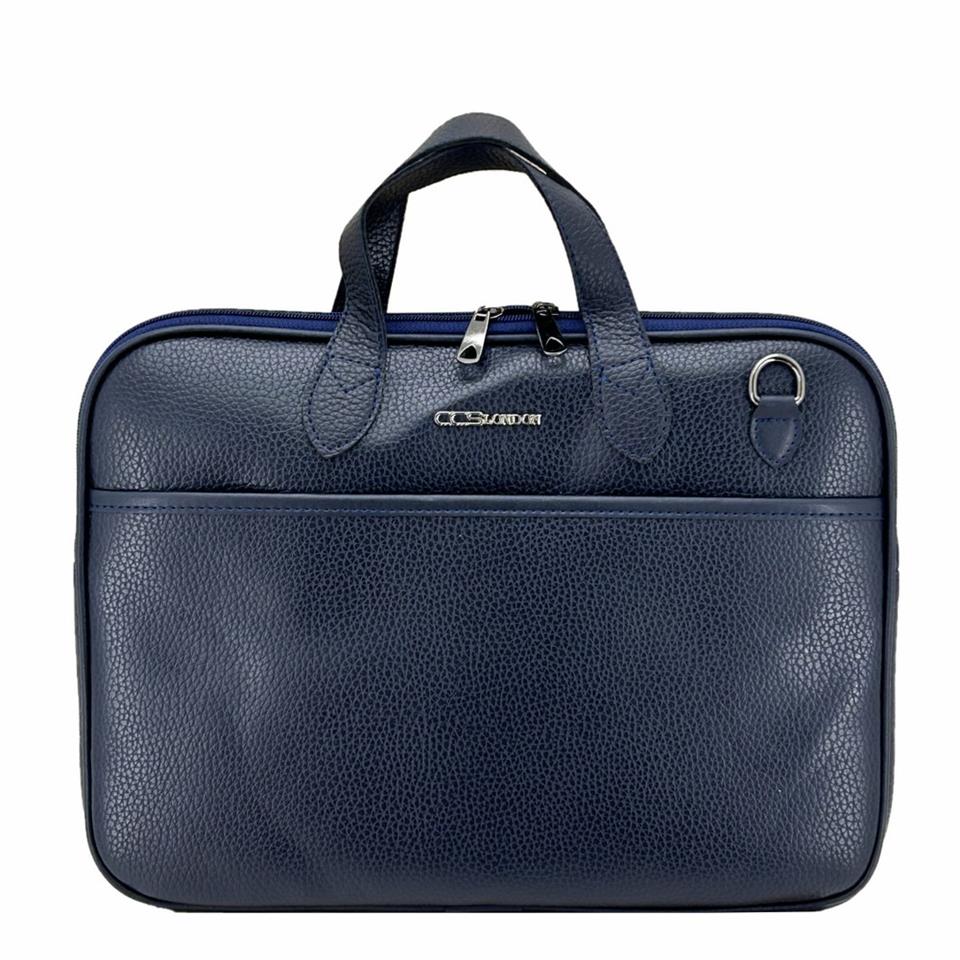 Ççs London 71455 Vegan Laptop Evrak Çantası 13 İnç Lacivert