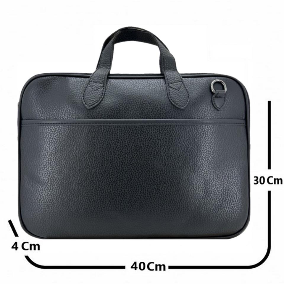 Ççs London 71454  Vegan Evrak Laptop Çantası 15 İnç Siyah