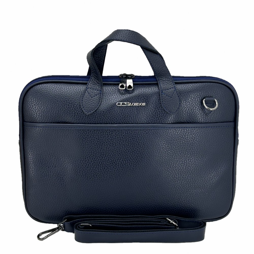 Ççs London 71454  Vegan Evrak Laptop Çantası 15 İnç Lacivert
