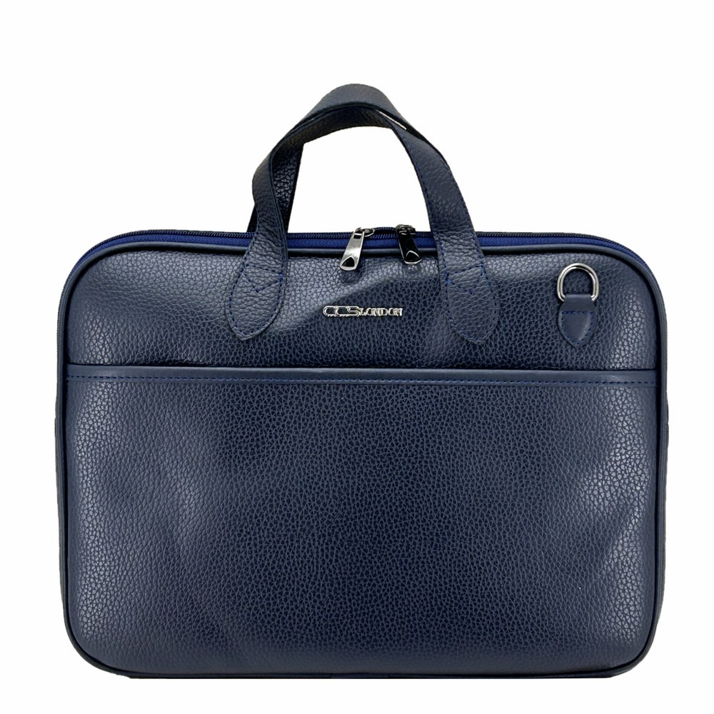 Ççs London 71454  Vegan Evrak Laptop Çantası 15 İnç Lacivert