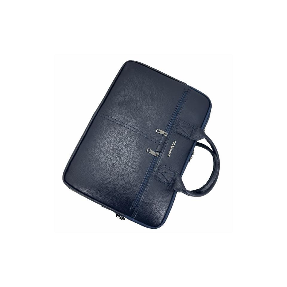Ççs London 71452 Vegan Deri Laptop Evrak Çantası 15 İnç Lacivert