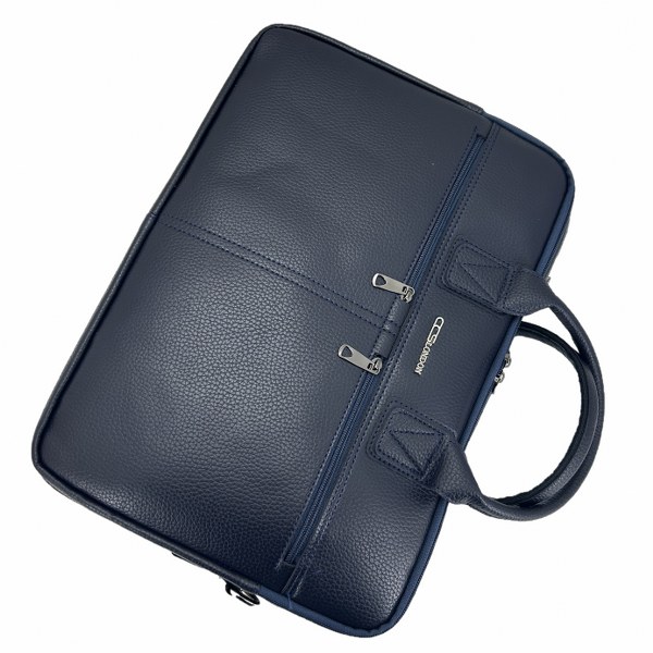 Ççs London 71452 Vegan Deri Laptop Evrak Çantası 15 İnç Lacivert