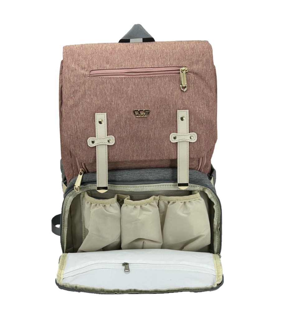 Ççs London 51768 Anne Bebek Seyahat Sırt Çantası Pembe