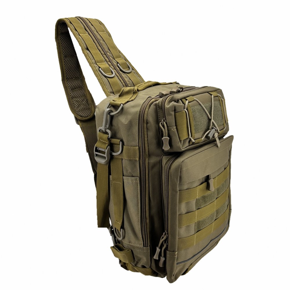 Taktikal TK1005 Bodybag 20 LT Taktic Çapraz Sırt Çantası Kahve
