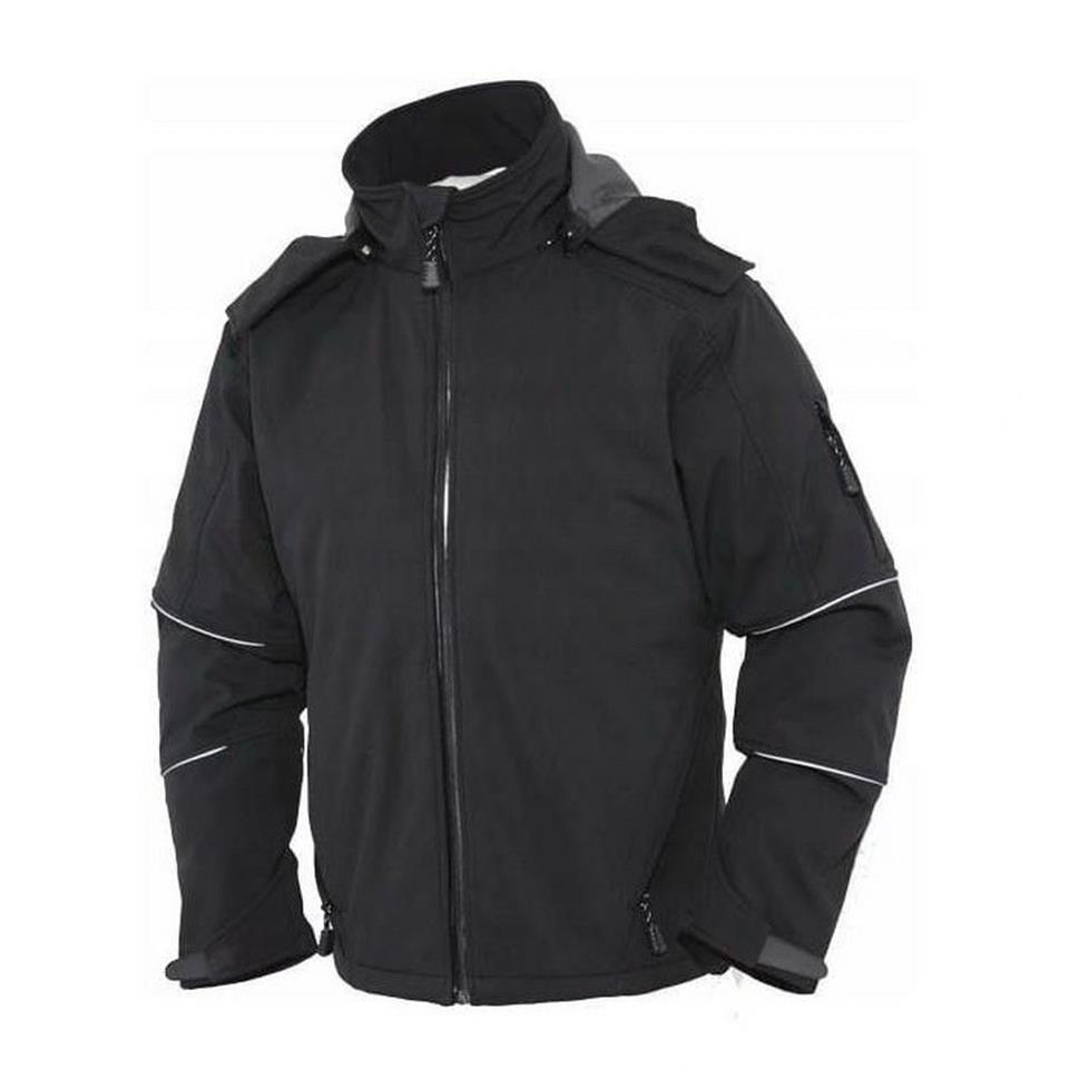 Softshell İş Montu Su Geçirmez Ceket Siyah