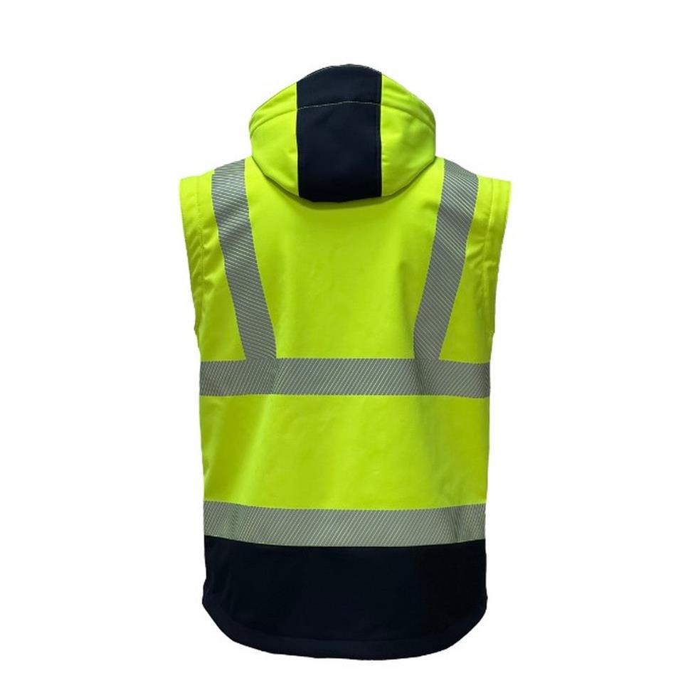Reflektörlü Ripstop Softshell Model Teknik Mont Sarı