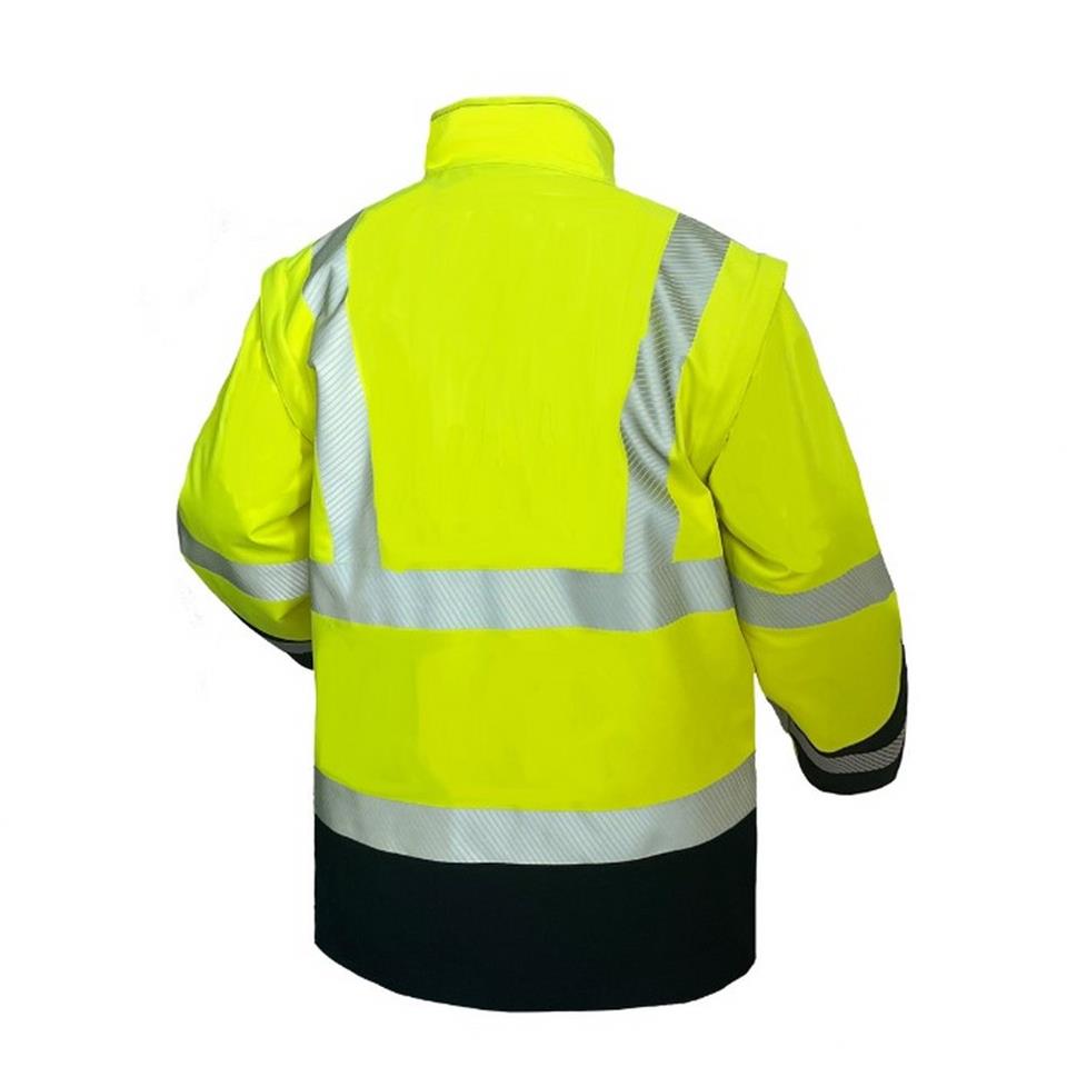 Reflektörlü Ripstop Softshell Model Teknik Mont Sarı