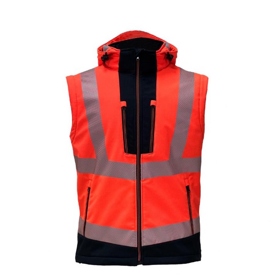 Reflektörlü Ripstop Softshell Model Teknik Mont Turuncu