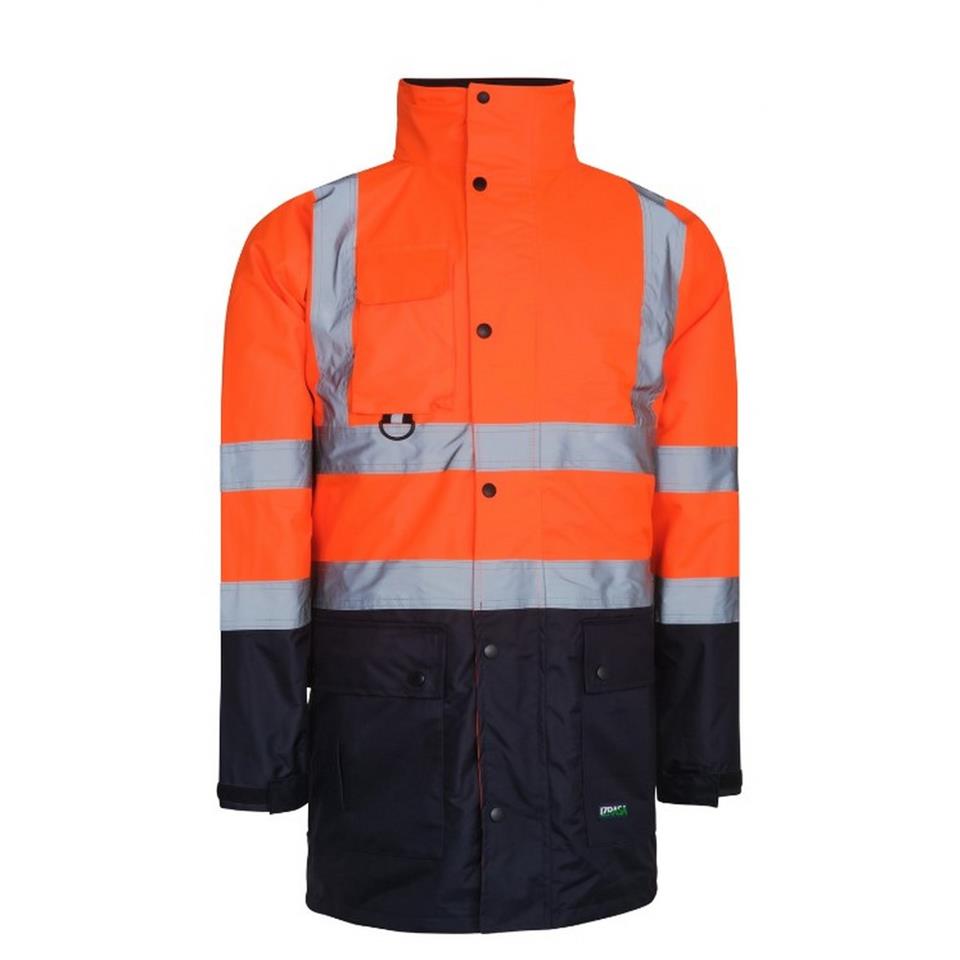 Reflektörlü 5+1 Farklı Kullanımlı Oxford 300D Parka Turuncu