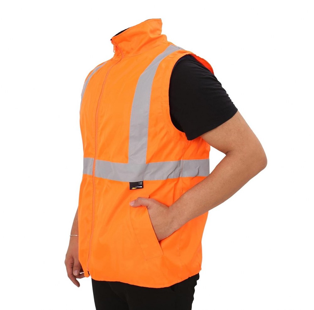 Reflektörlü 5+1 Farklı Kullanımlı Oxford 300D Parka Turuncu