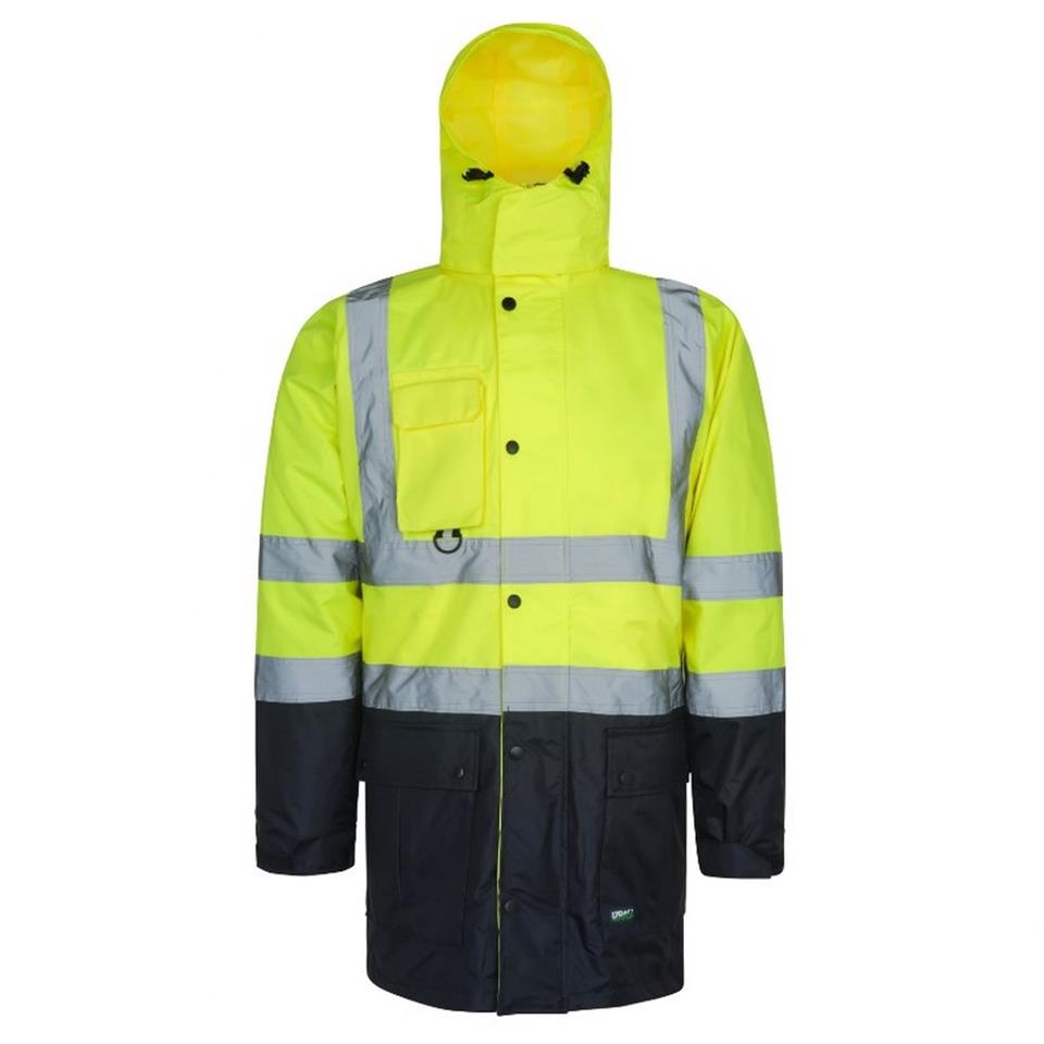 Reflektörlü 5+1 Farklı Kullanımlı Oxford 300D Parka Sarı