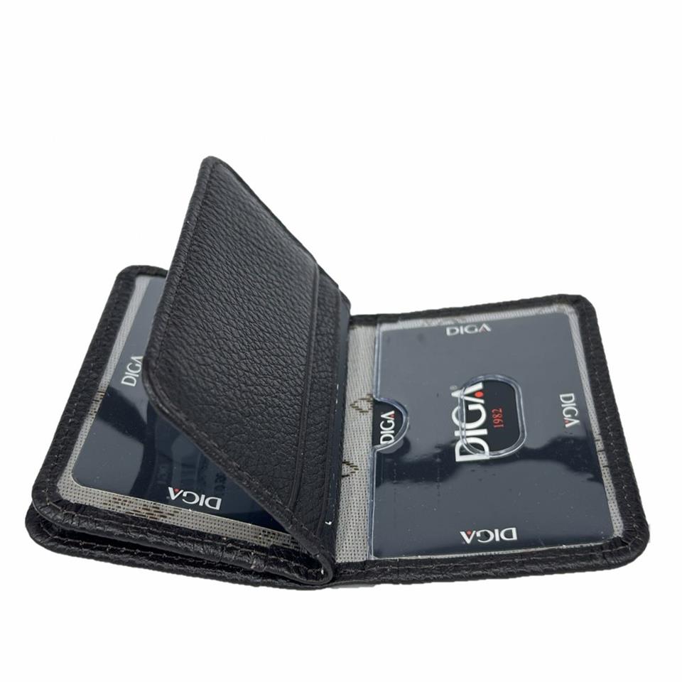 Diga 1169 Hakiki Deri Minimal Kartlık Kahve