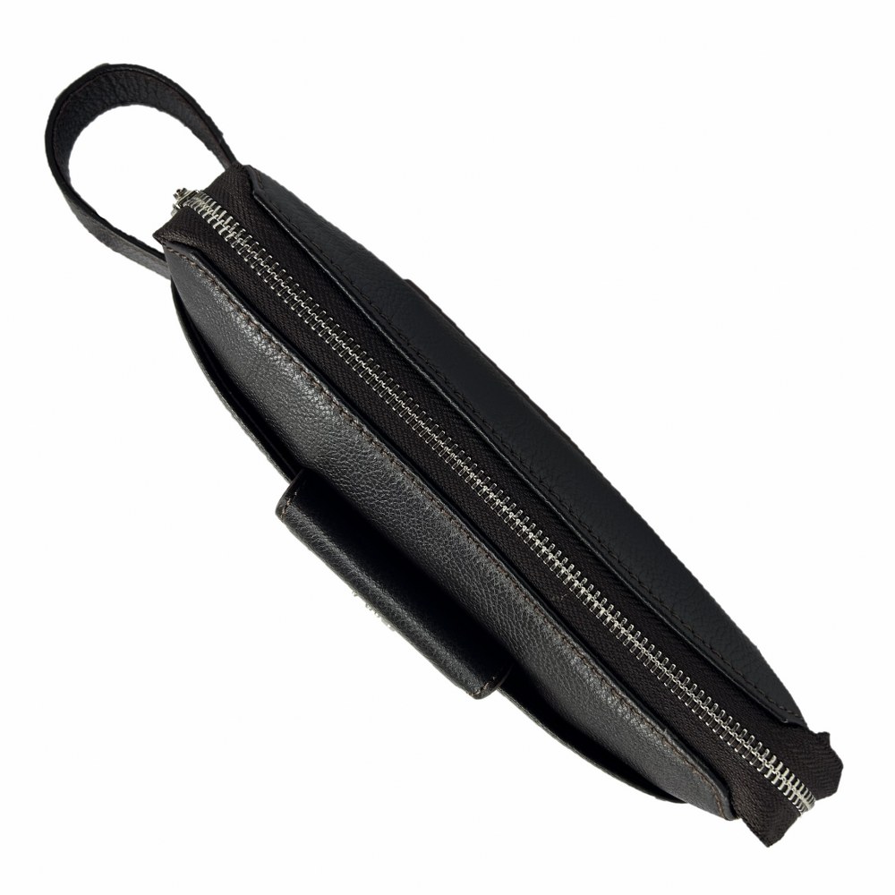 Diga Hakiki Deri 3006 Dopp Kit El Çantası Kahve