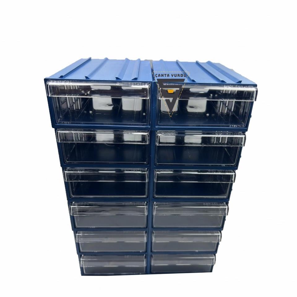 Sembol 101 Plastik Çekmeceli Kutu 122X85x41mm 60 Adet