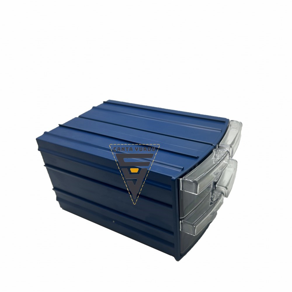 Sembol 114 Plastik Çift Çekmeceli Kutu 155X95x55mm 24 Adet