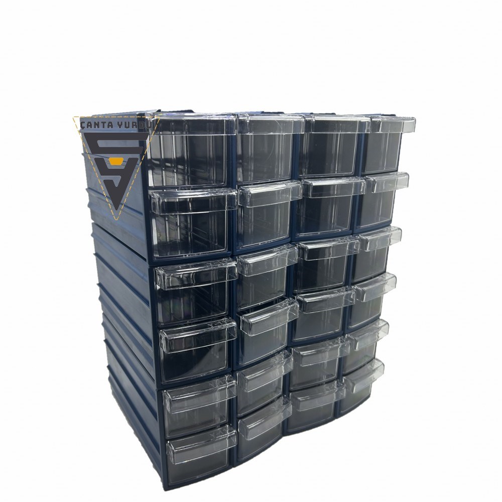 Sembol 114 Plastik Çift Çekmeceli Kutu 155X95x55mm 12 Adet