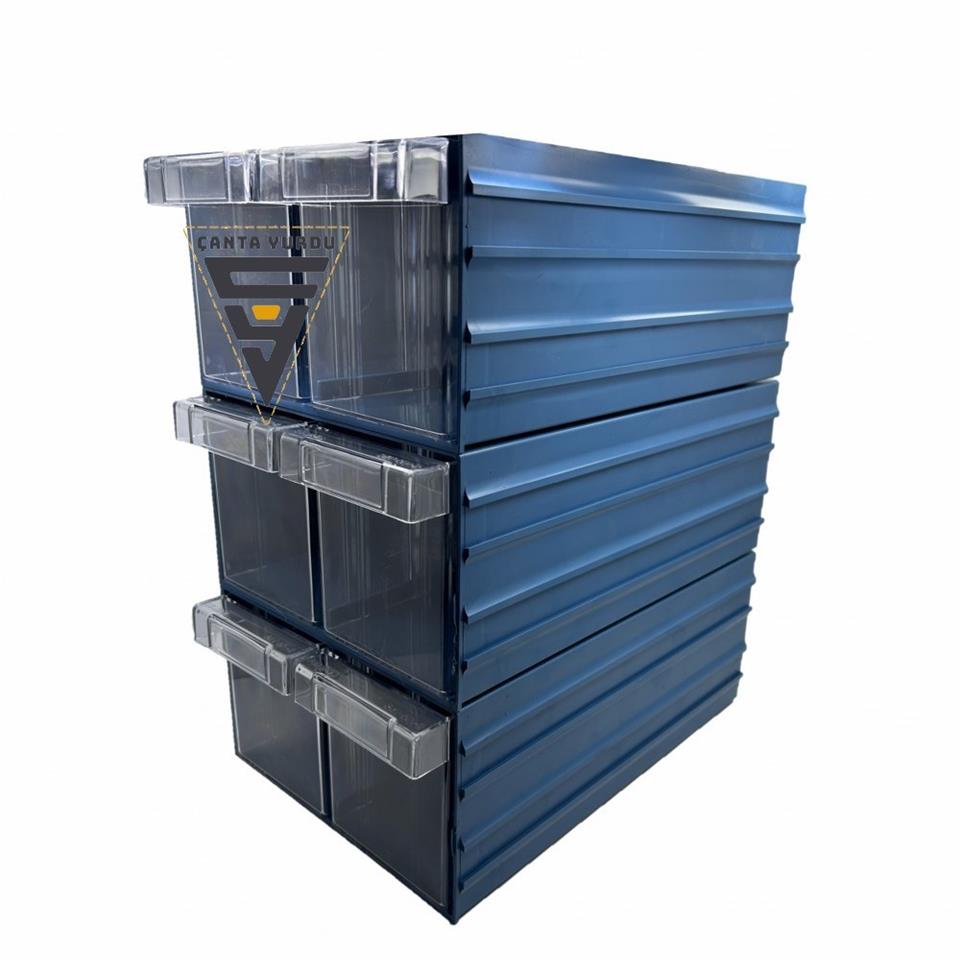 Sembol 501 Plastik Çift Çekmeceli Kutu 302X210x124mm 10 Adet