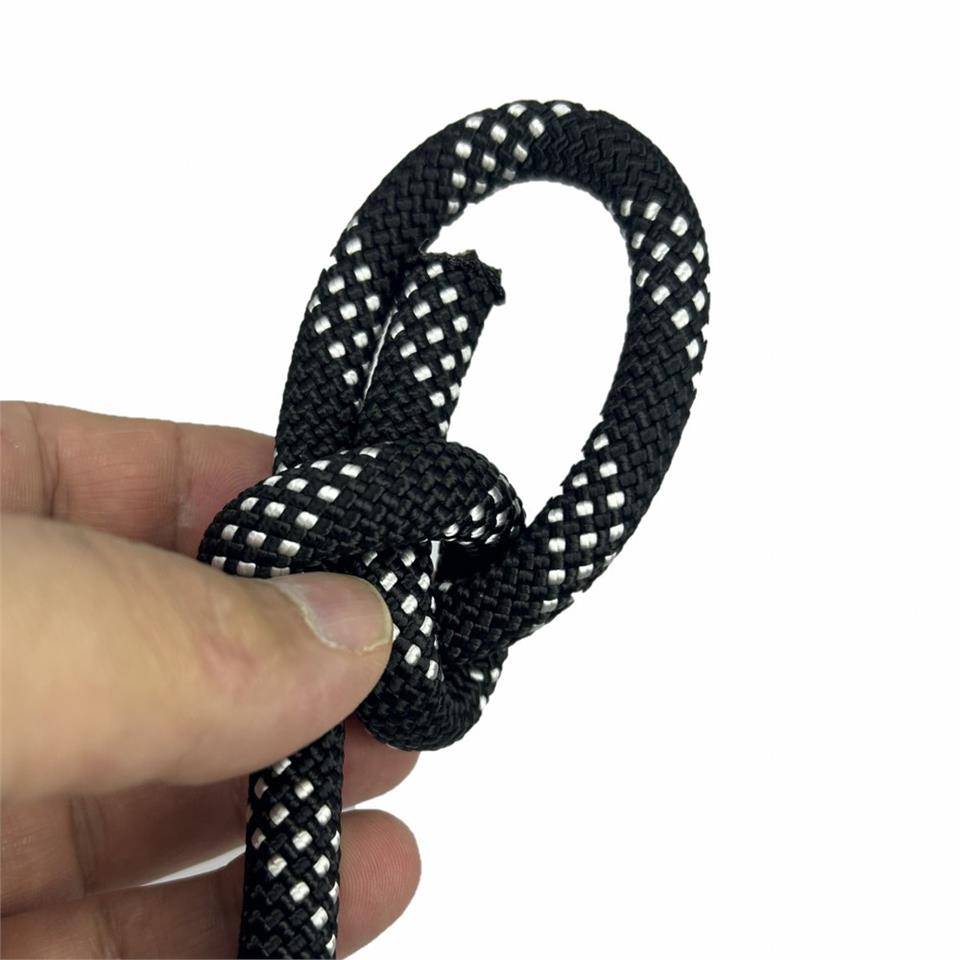 Orca 11mm Polyamid Dağcı Gemici Kurtarma İpi Statik Halat Siyah