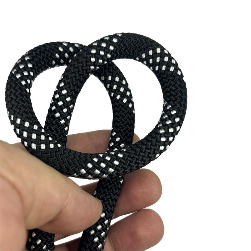 Orca 11mm Polyamid Dağcı Gemici Kurtarma İpi Statik Halat Siyah