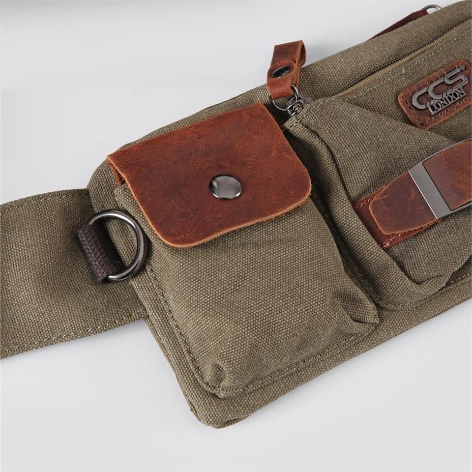 Ççs London 31459 Kanvas Bel Çantası Yeşil