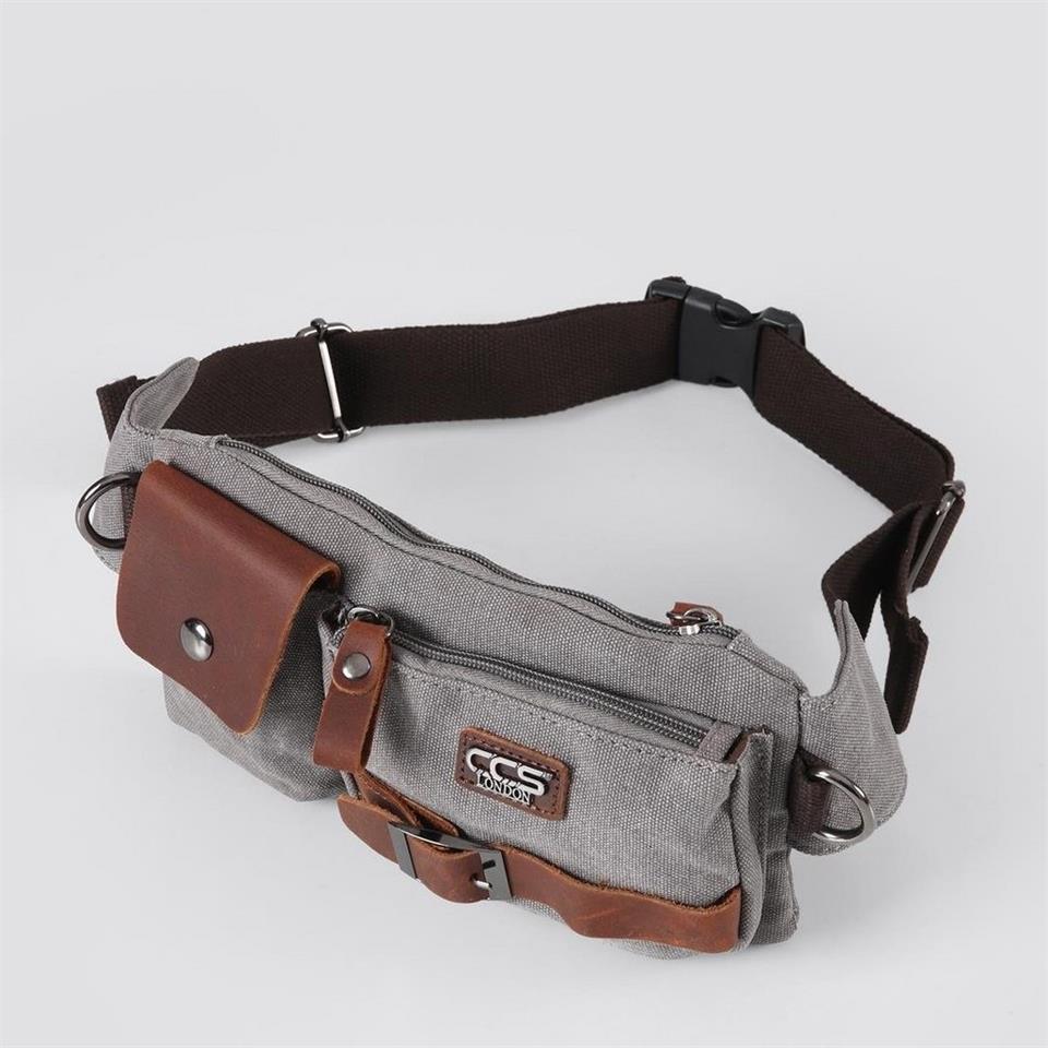 Ççs London 31459 Kanvas Bel Çantası Gri