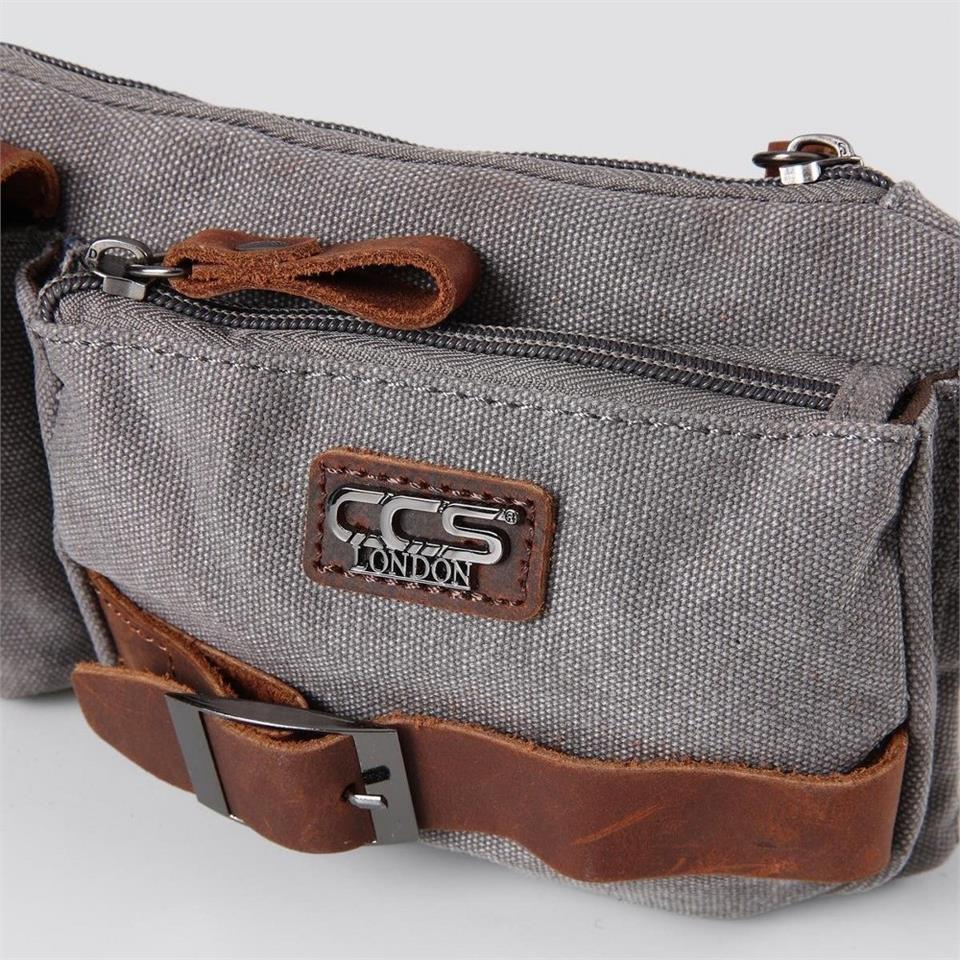 Ççs London 31459 Kanvas Bel Çantası Gri