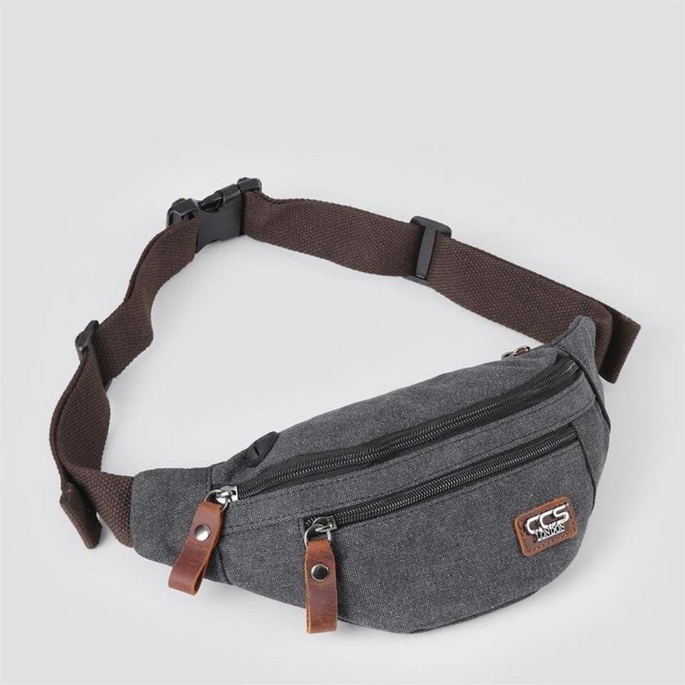 Ççs 31517 Sport Kanvas Bel Çantası Siyah