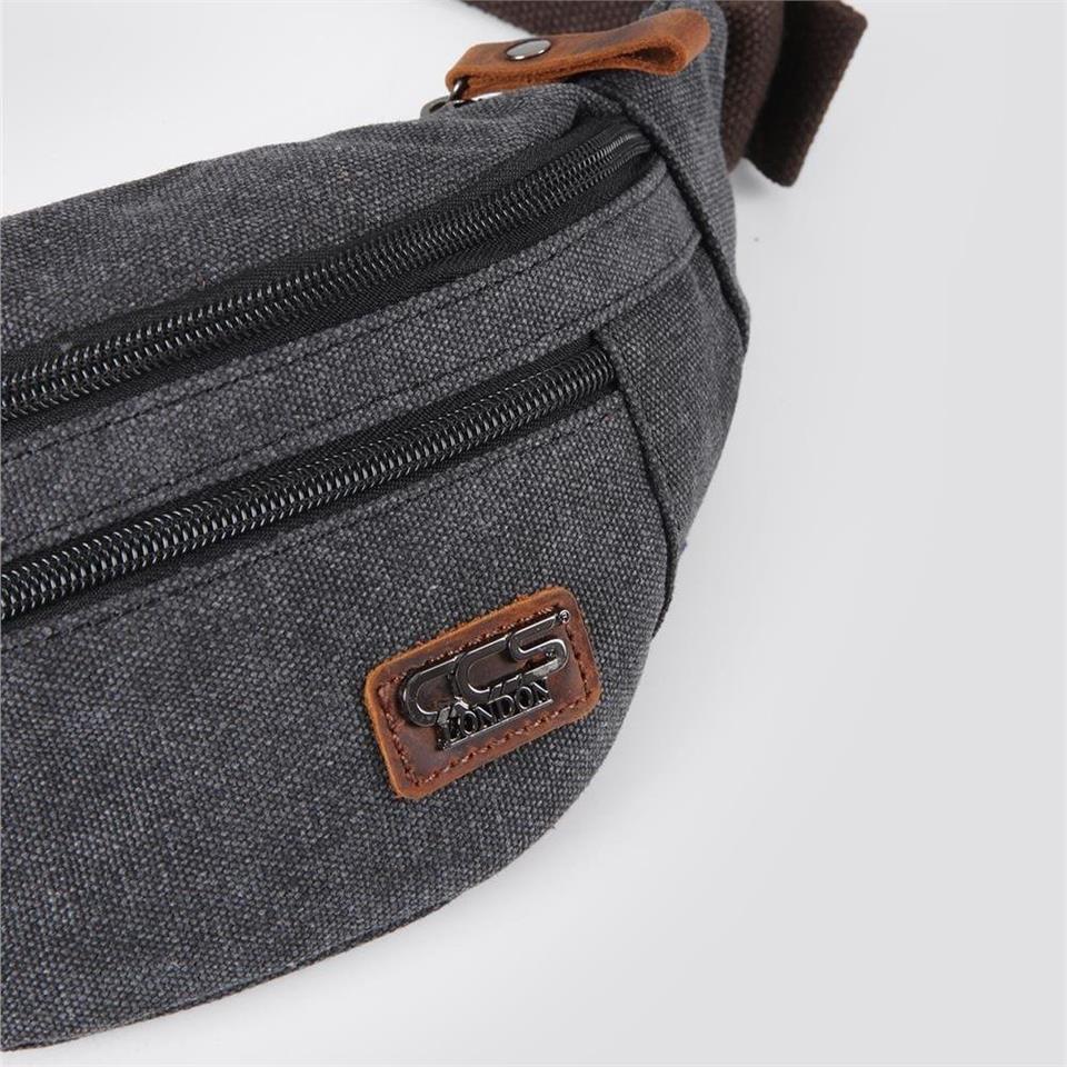 Ççs 31517 Sport Kanvas Bel Çantası Siyah