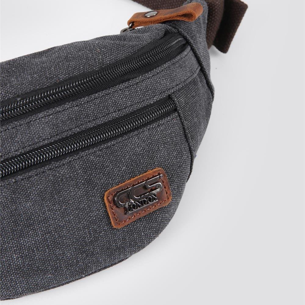 Ççs 31517 Sport Kanvas Bel Çantası Siyah