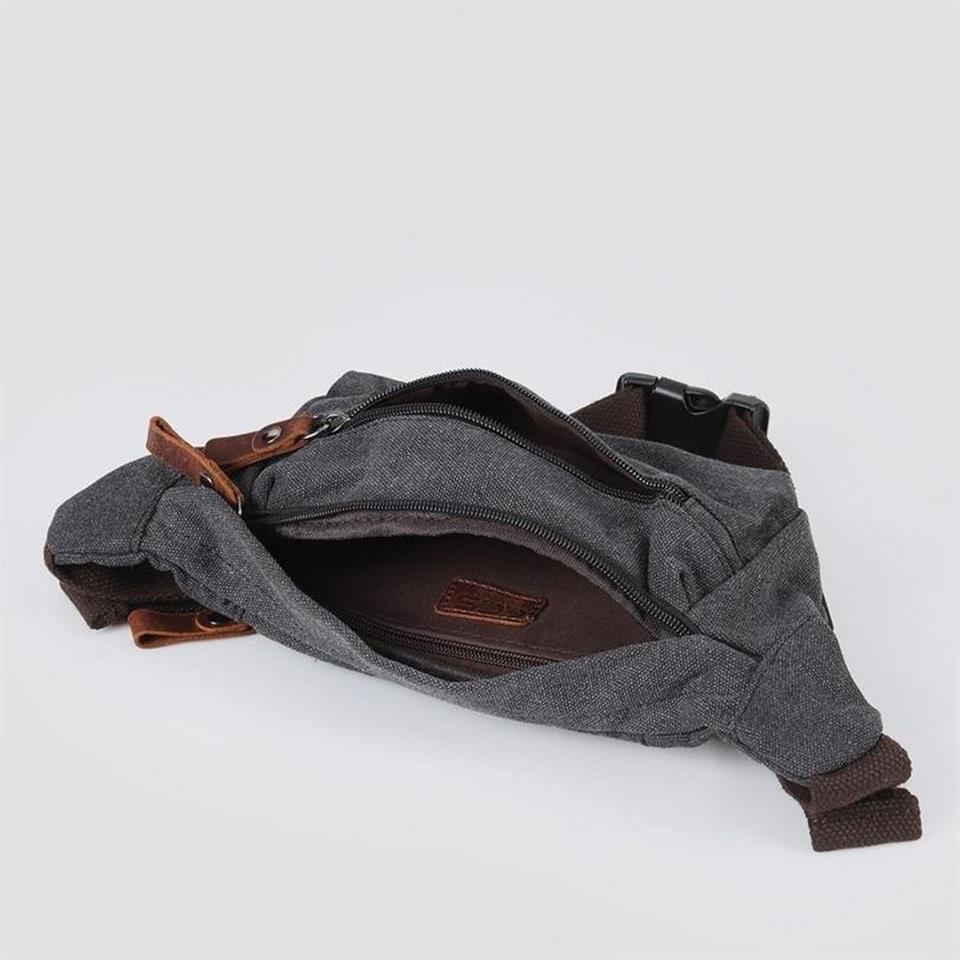 Ççs 31516 Sport Kanvas Bel Çantası Siyah
