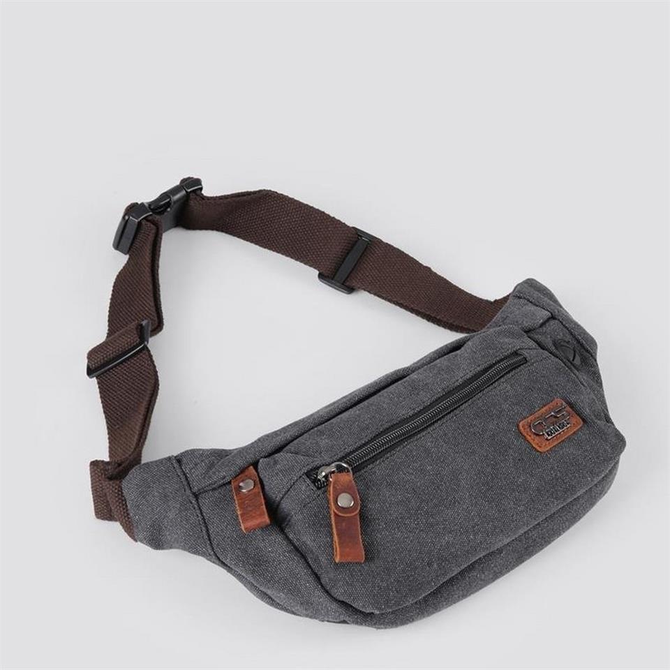 Ççs 31516 Sport Kanvas Bel Çantası Siyah