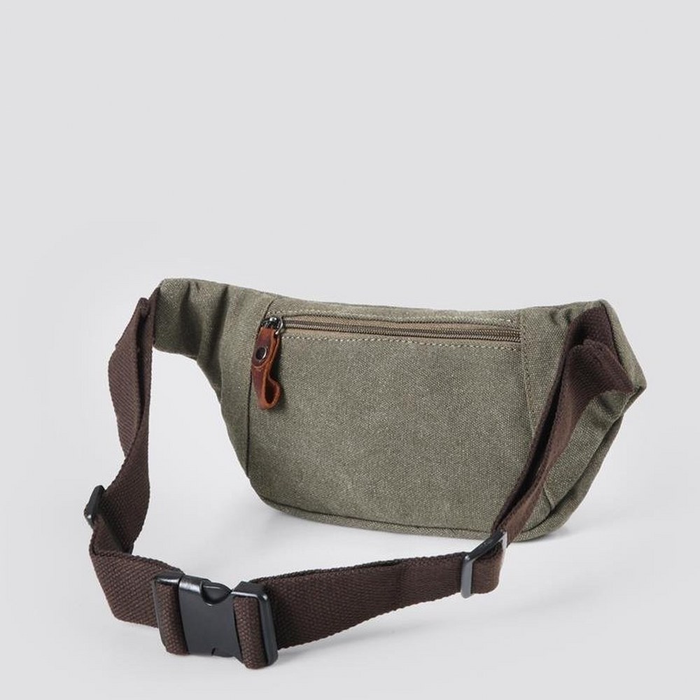 Ççs 31516 Sport Kanvas Bel Çantası Yeşil