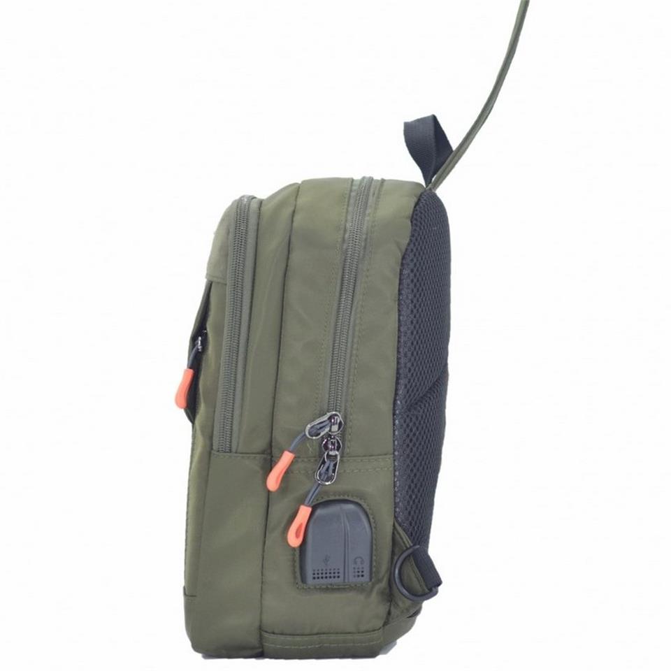 Ççs 71296 Usb Çapraz Omuz Çantası Yeşil