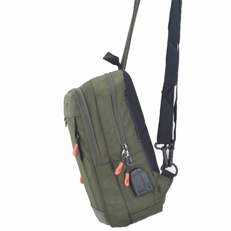 Ççs 71296 Usb Çapraz Omuz Çantası Yeşil