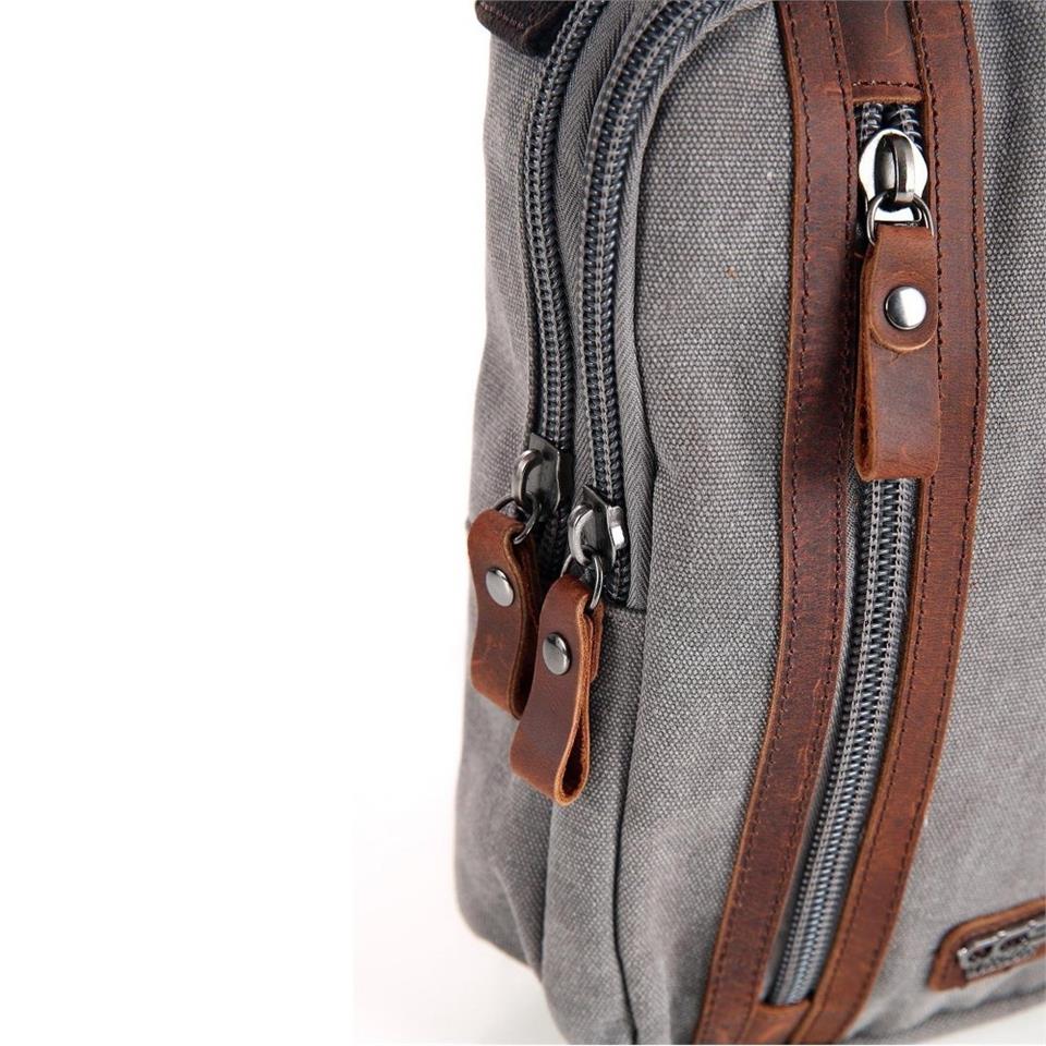Ççs London 31468 Kanvas Çapraz Çanta Gri