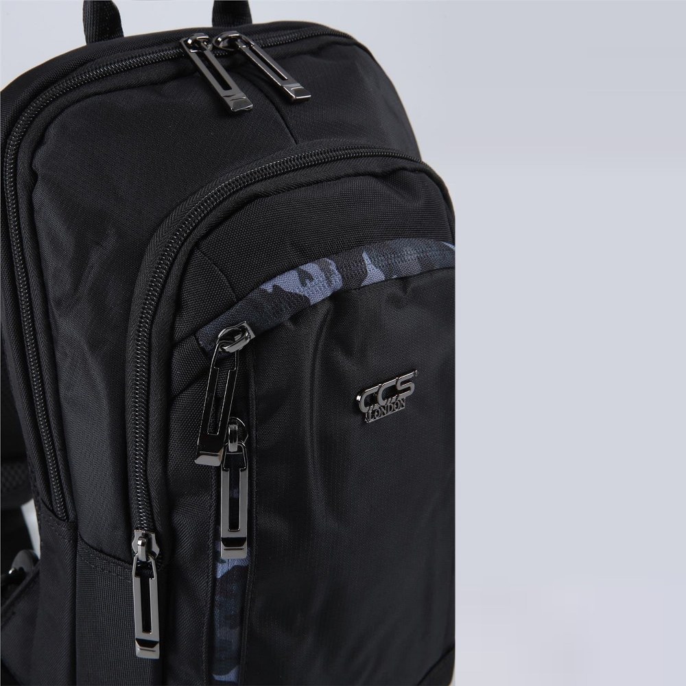 Ççs 51533 Tek Omuz Askılı Sırt ve Göğüs Çantası Siyah