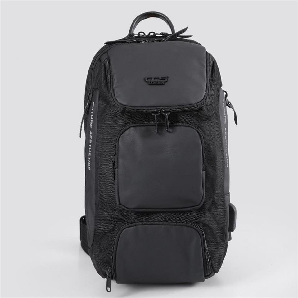 Ççs 51461 Tek Omuz Askılı Sırt ve Göğüs Çantası Siyah
