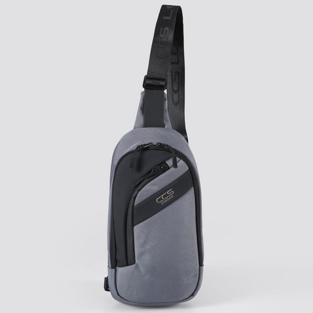 Ççs 31410 Tek Omuz Askılı Sırt ve Göğüs Çantası Gri