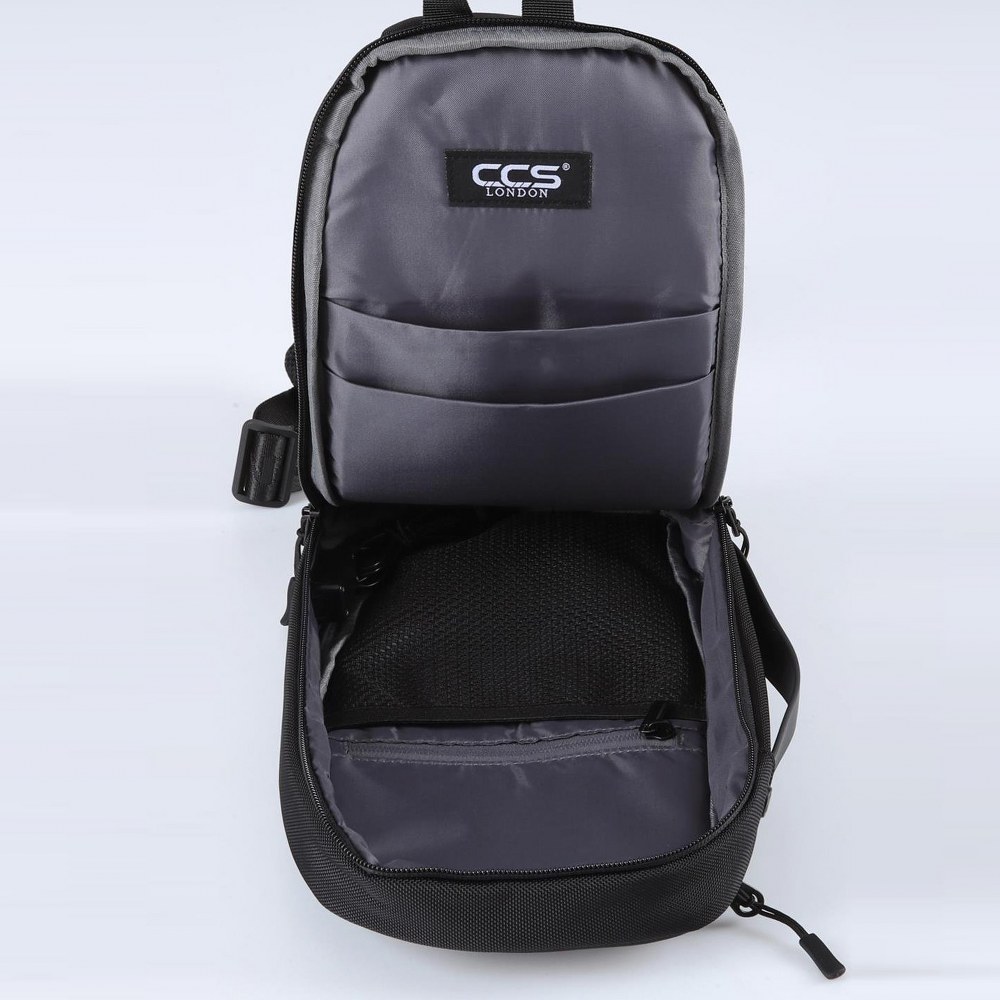 Ççs 31407 Tek Omuz Askılı Sırt ve Göğüs Çantası Siyah