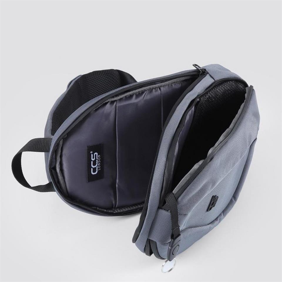 Ççs 31409 Tek Omuz Askılı Sırt ve Göğüs Çantası Gri