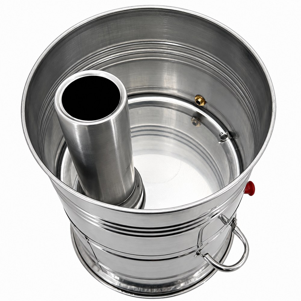 Paslanmaz Çelik Demlikli 7 litre Semaver