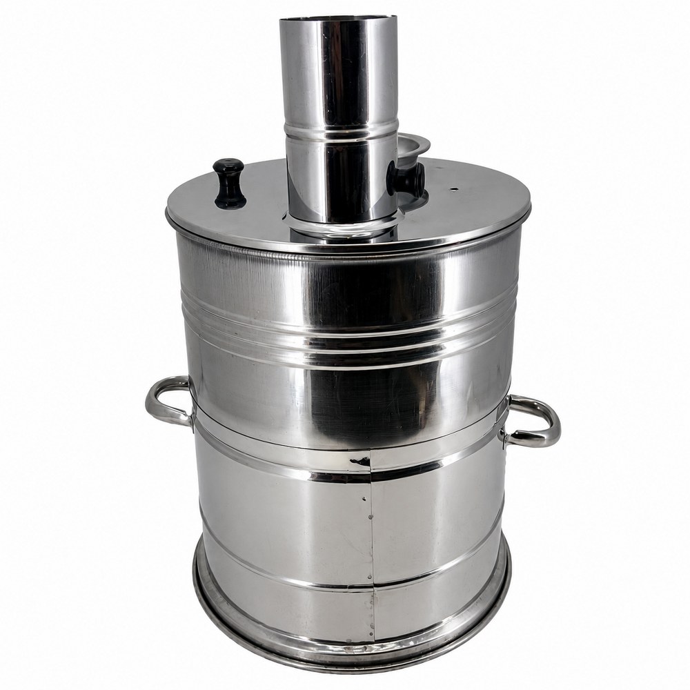 Paslanmaz Çelik Demlikli 7 litre Semaver