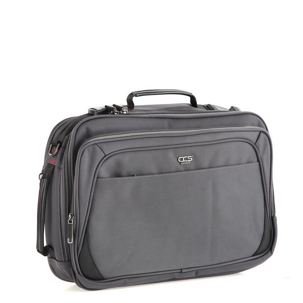 Ççs 51269 Şifreli Usb Laptop ve Evrak Sırt ve Omuz Çantası Gri