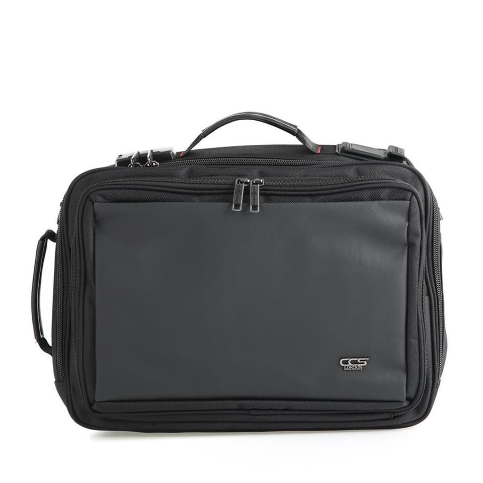 Ççs 51271 Şifreli Laptop ve Evrak Sırt ve Omuz Çantası Siyah