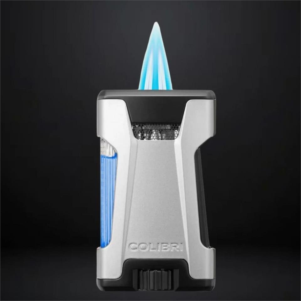Colibri Rebel Çift Jet Puro Çakmağı Gri