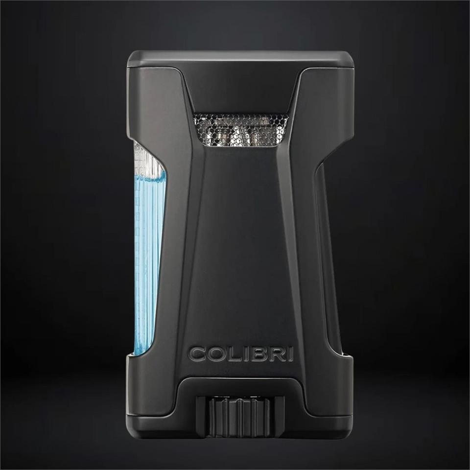 Colibri Rebel Çift Jet Puro Çakmağı Siyah